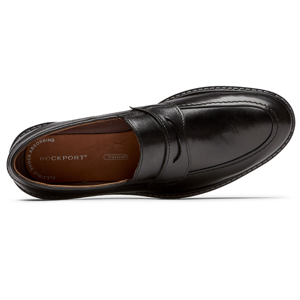 Rockport Loafers Herre Svart - Kenton Penny - IBLC59376